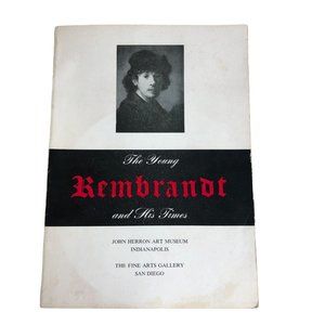 Vintage The Young Rembrandt His Times ‘58 Exhibit Book John Herron Museum Decor